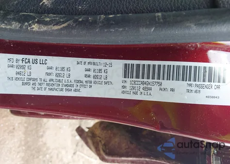 2016 Chrysler 200 Limited from USA, damaged, VIN 1C3CCCAB4GN157750